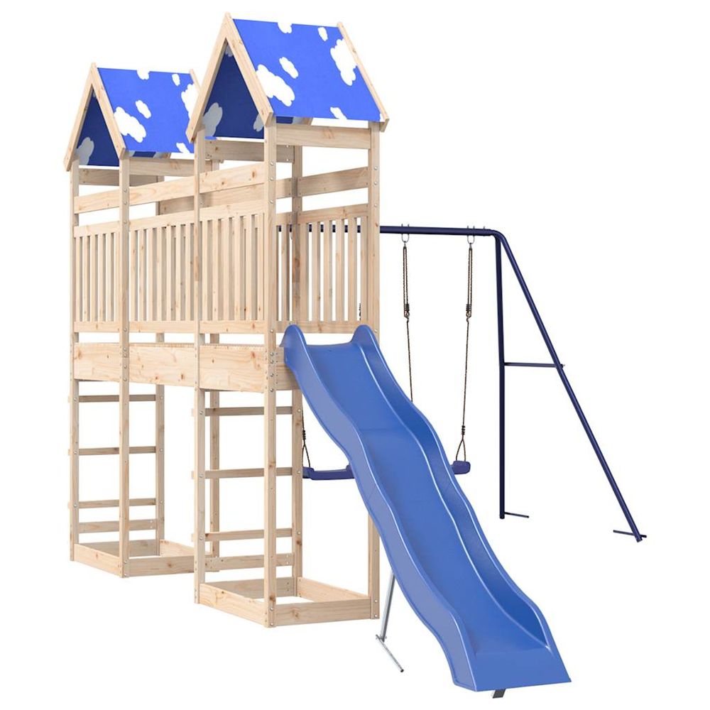 Aire de jeux d'extérieur bois de pin massif