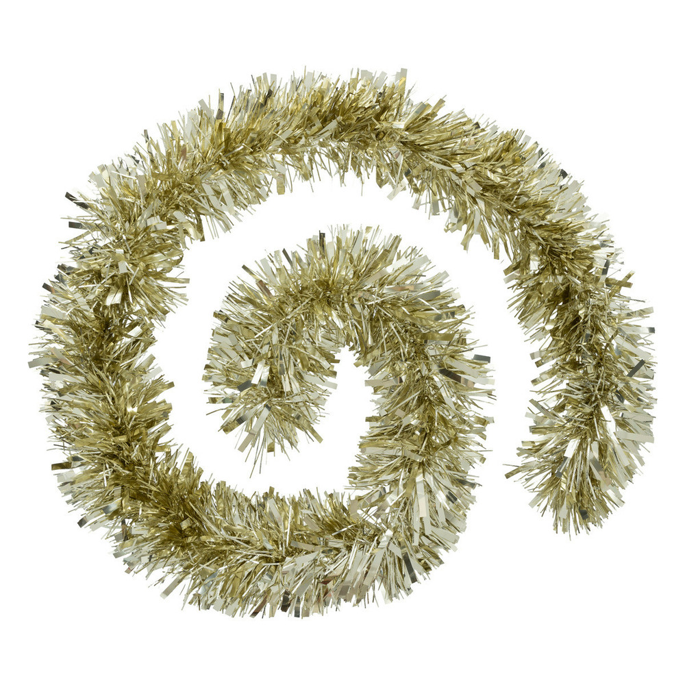 Guirlande de noël boa large 15 cm or 2 tons longueur 2 mètres