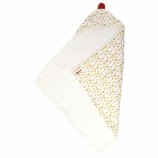 Sortie de bain honey moon - coton ultra-doux et absorbant - capuche intégrée