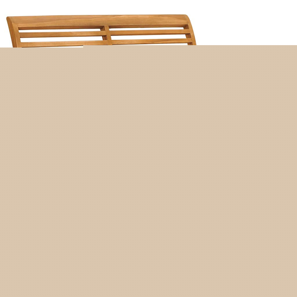 Banc de jardin avec coussin noir 112 cm bois de teck massif