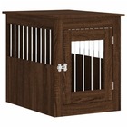 Meuble de cage pour chiens chêne marron 55x75x65 cm