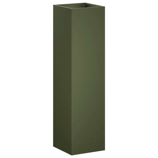 Cache-pot de jardin vert olive 20 x 20 x 75 cm