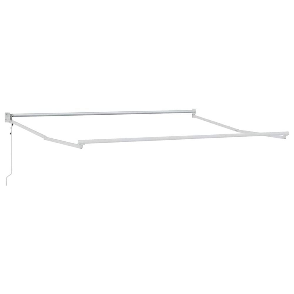 Cadre de store rétractable blanc 350 x 250 cm aluminium