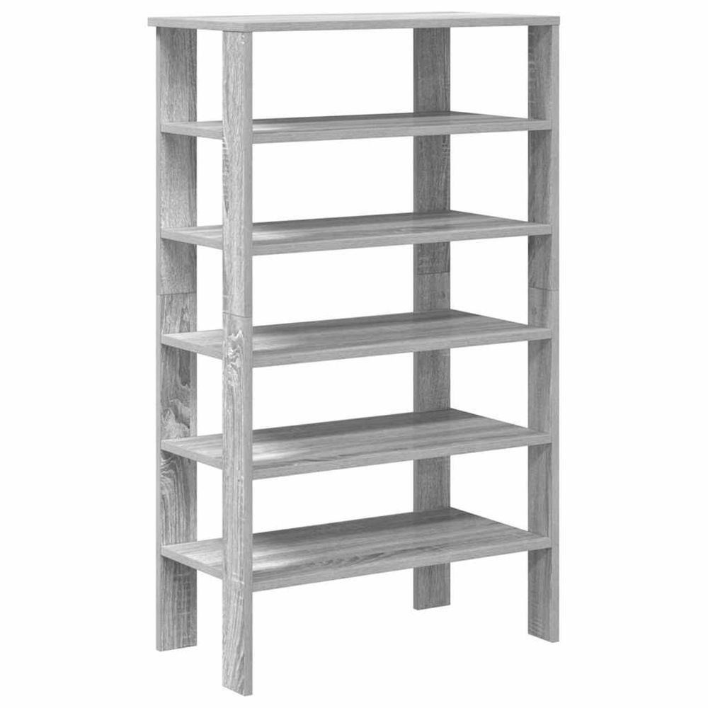 Étagère à chaussures sonoma gris 61x32x105 cm bois ingénierie