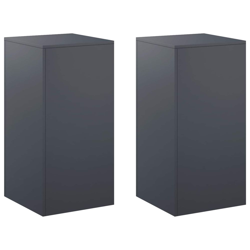 Support de plante 2 pcs anthracite 40 x 40 x 80 cm