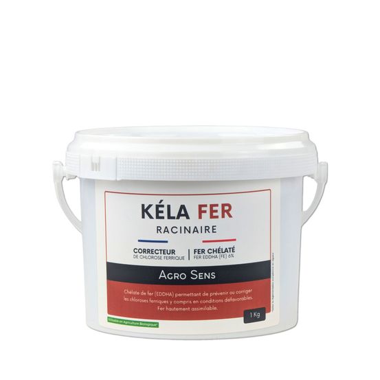 Kélafer application racinaire – 100 % chélate de fer - seau 1 kg