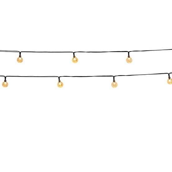 9 torches solaires 90 boules connectées lyra family h70cm