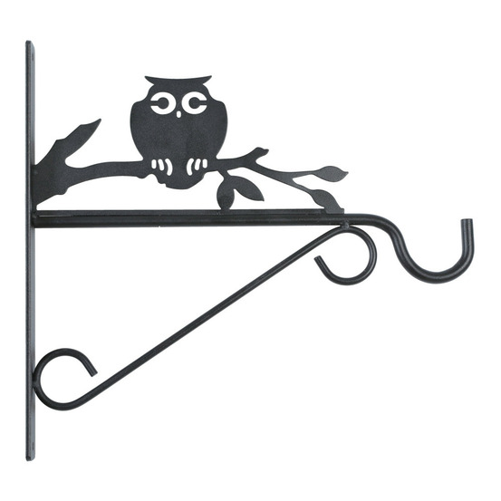 Support mural hiboux pour nourriture oiseaux