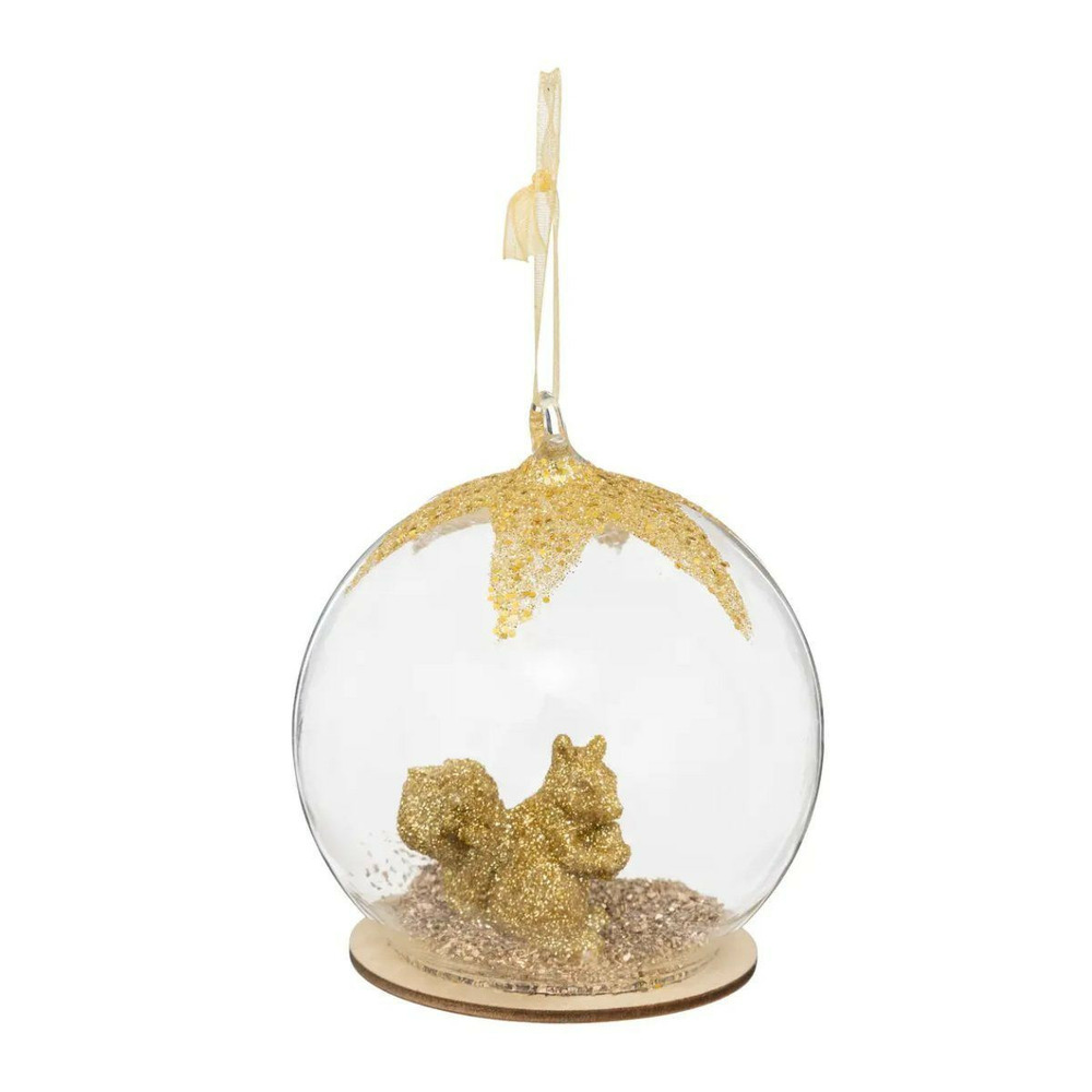 Boule de noël en verre 