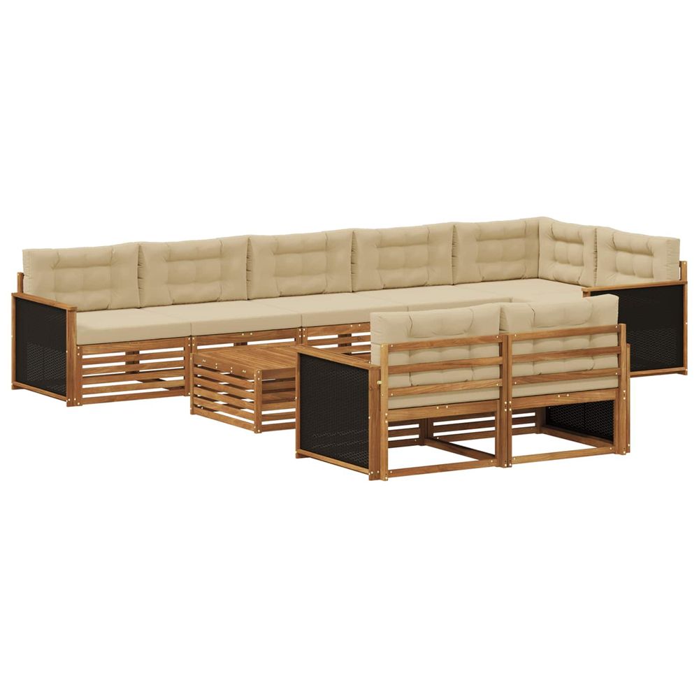 Ensemble de canapés d'extérieur 9 pc