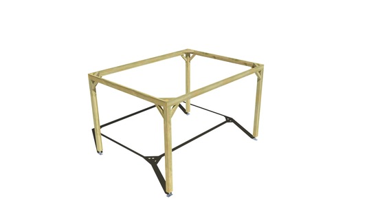 Pergola bois • 4m x 3m • indépendante • cadre simple • livraison comprise