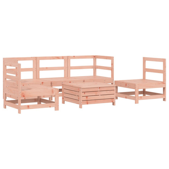 Salon de jardin 6 pcs bois massif sapin de douglas