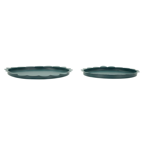 Lot de 2 plateaux déco