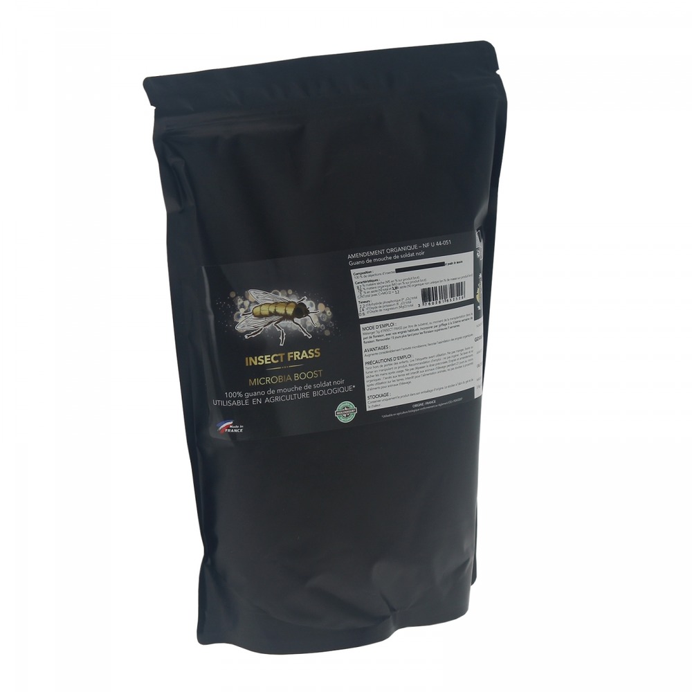 Insect frass - guano d'insectes en sachet de 1 kilo