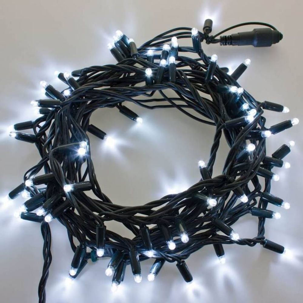 Guirlande Lumineuse 10m Avec 10 Douilles E27 - Noir Extensible - Neuf Pour Extérieur
