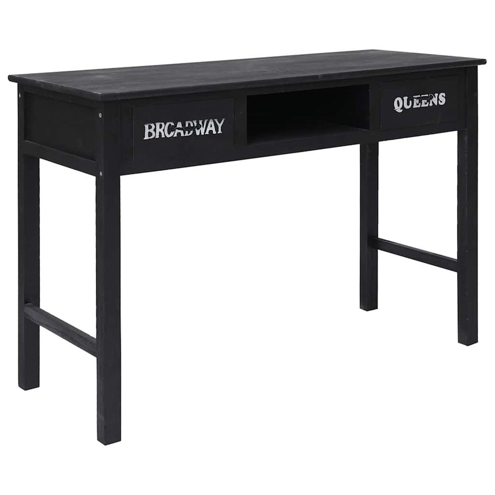 Console Noir 110x45x76 cm Bois