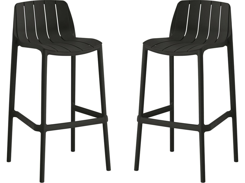 Lot de 2 chaises empilables 