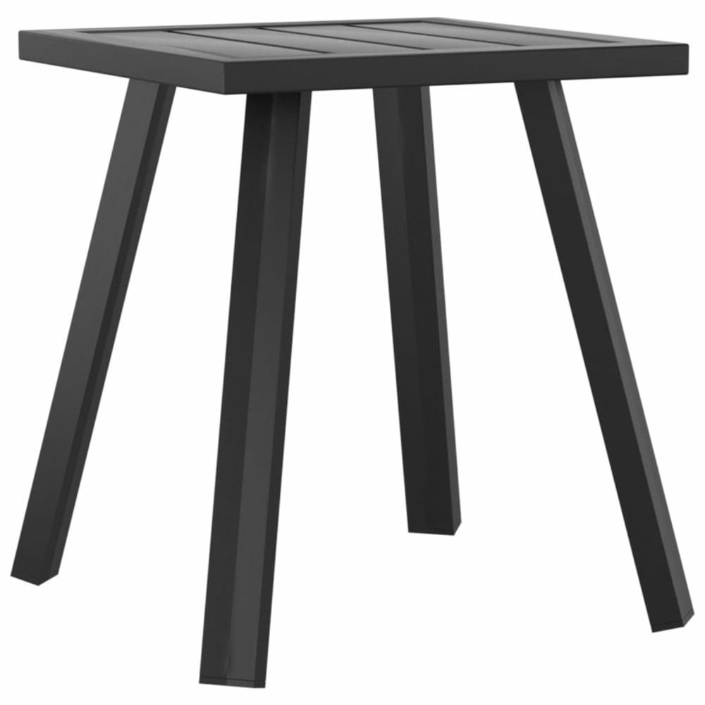 Table de jardin intemporelle 34 x 34 x 38 cm acier anthracite