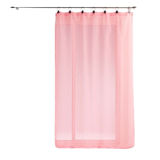 Panneau a anneaux rideau voile 140 x 240 cm linkae corail