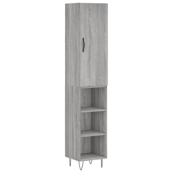 Buffet bahut commode armoire meuble de rangement organisateur cuisine salle de séjour salon haut sonoma 34,5 x 34 x 180 cm bo