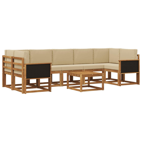 Ensemble de canapés d'extérieur avec coussin 6 pcs