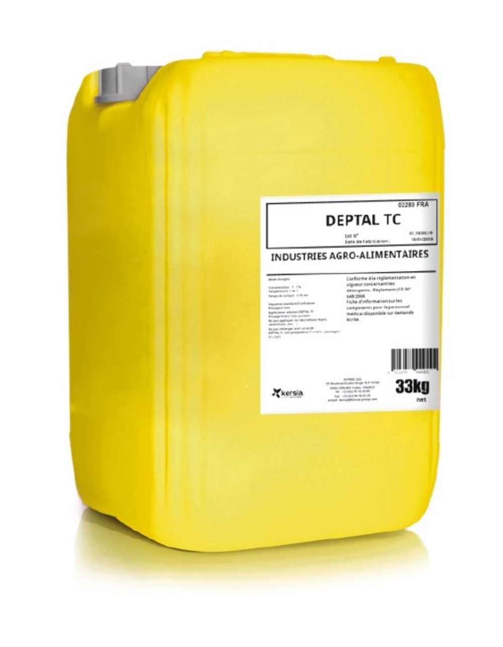 Deptal alcalin fort bidon de 22l - hypred groupe kersia