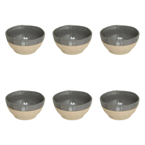 Lot de 6 bols en faïence