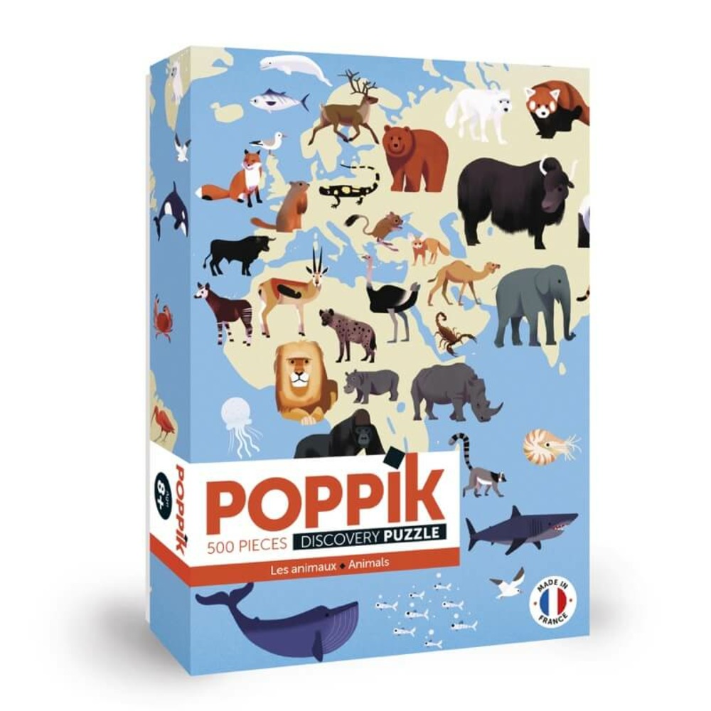 Puzzle animaux - poppik - 500 pièces