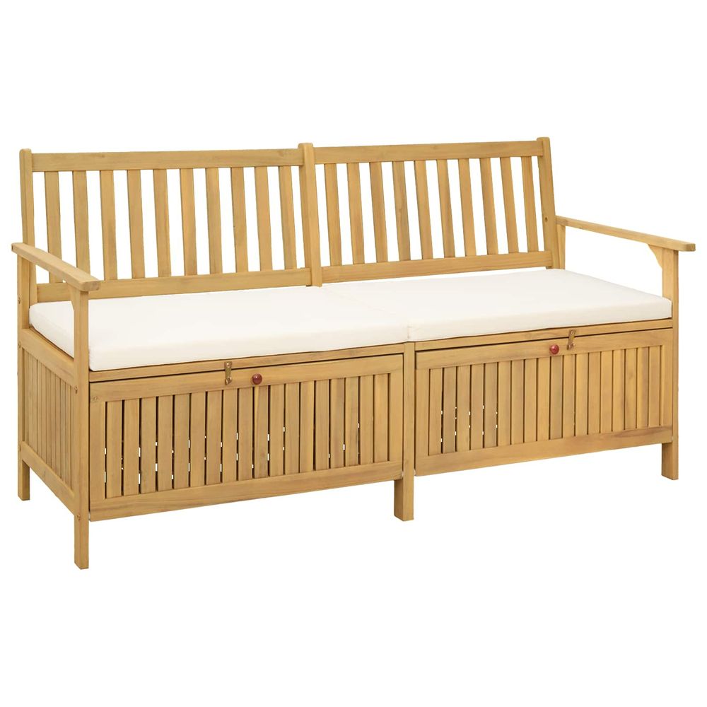 Banc de rangement 2 -seater 170 x 63 x 84 cm rectangulaire