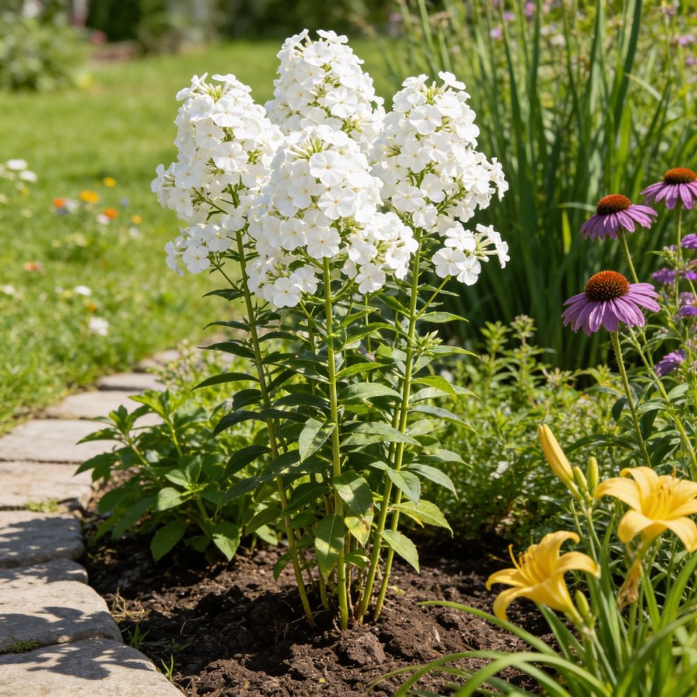 Phlox paniculata white admiral 20cm godet 9cm - phlox