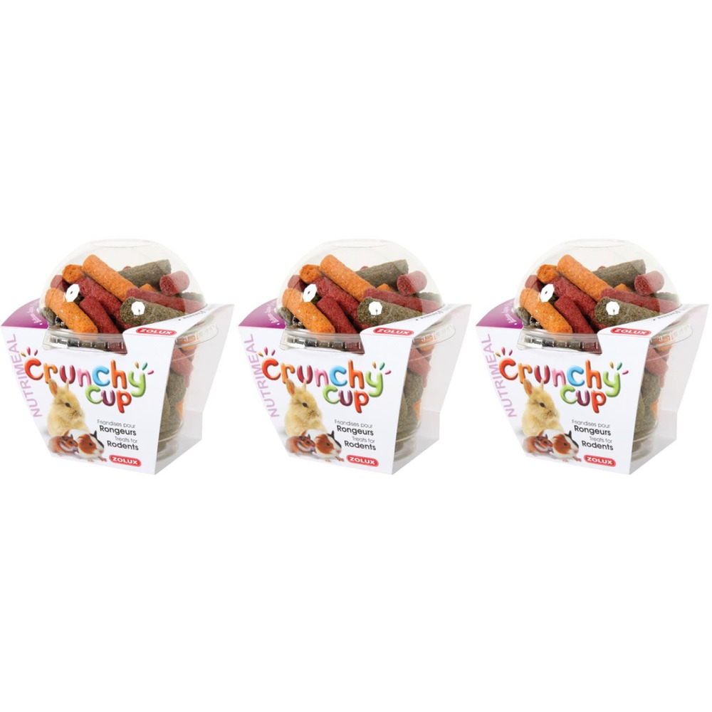 Crunchy cup betteraves - luzerne et carottes 180gr (lot de 3)
