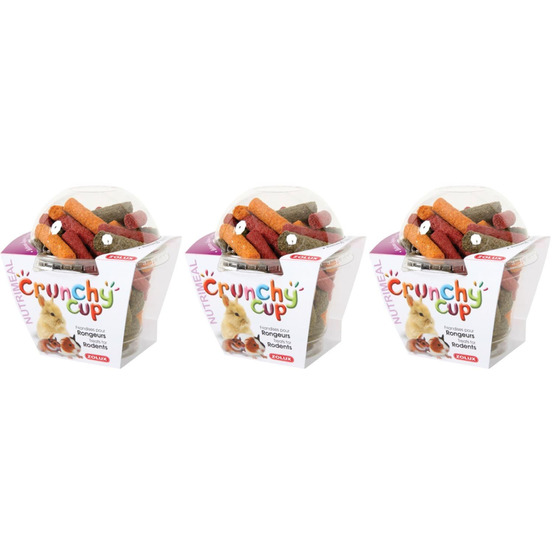 Crunchy cup betteraves - luzerne et carottes 180gr (lot de 3)
