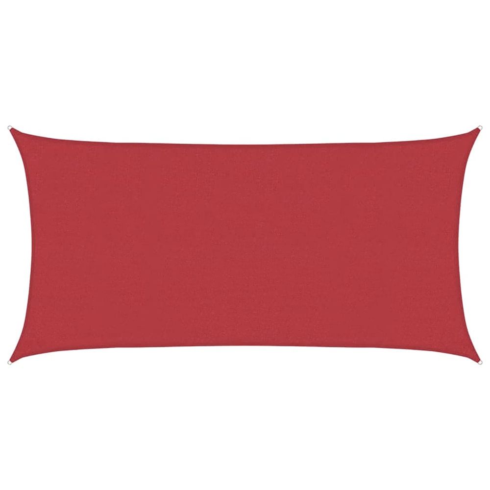 Voile d'ombrage 160 g/m² rouge 2x4 m pehd