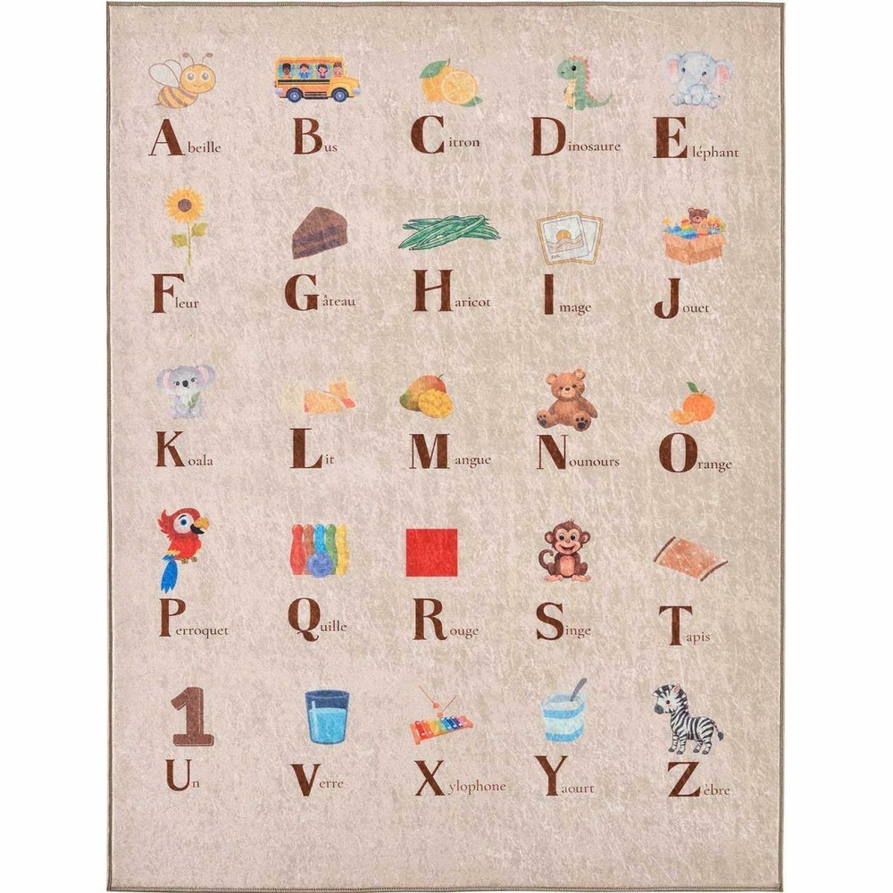 Tapis intérieur à poils courts alix 736 beige 160 x 230 cm