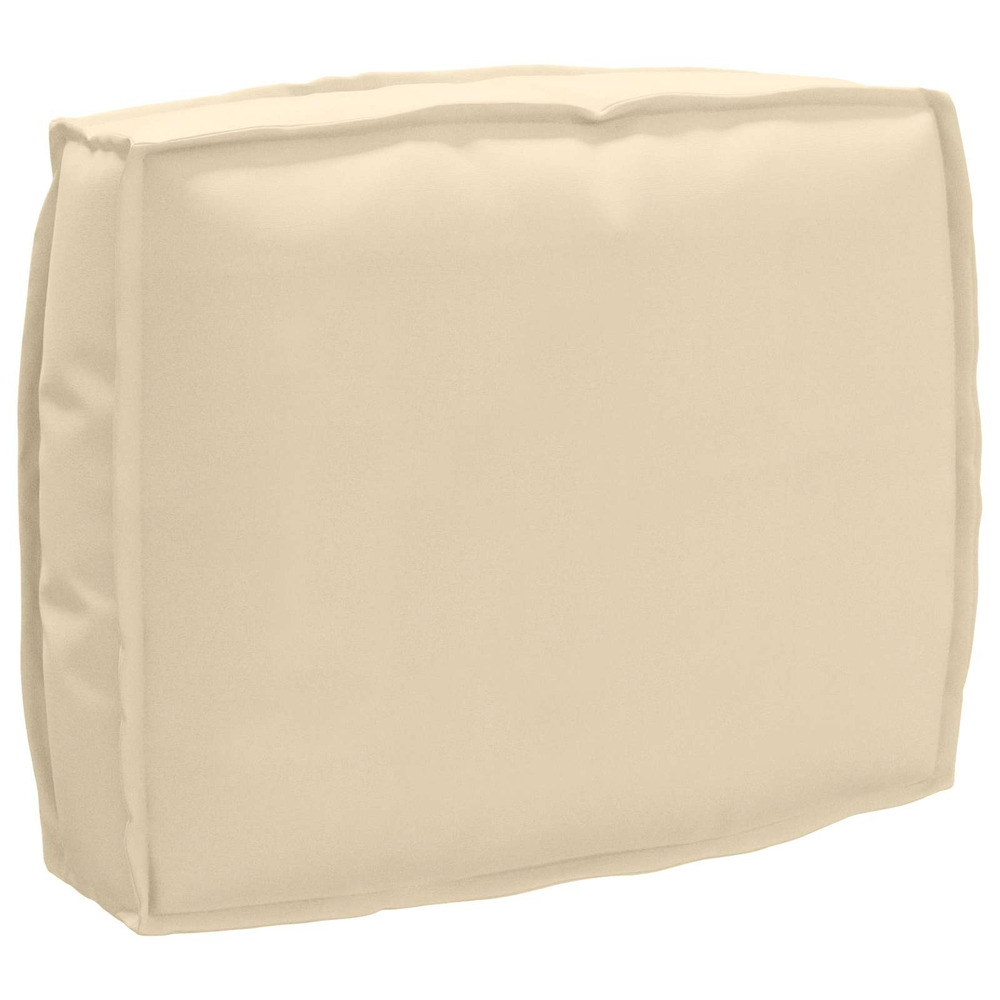 Coussin beige 50 x 40 x 12 cm tissu oxford