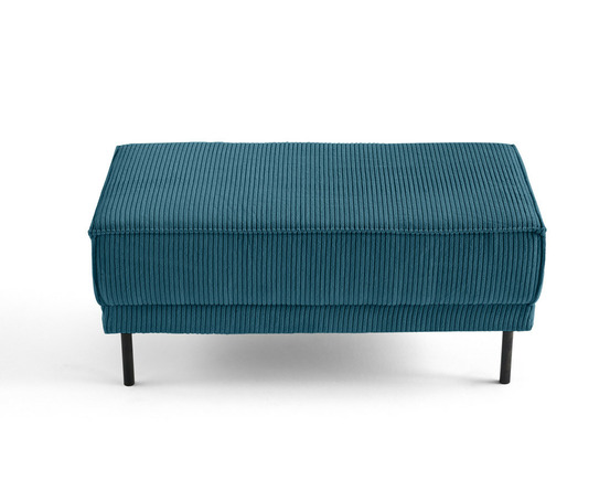 Charlie - pouf - pieds hauts - en velours côtelé