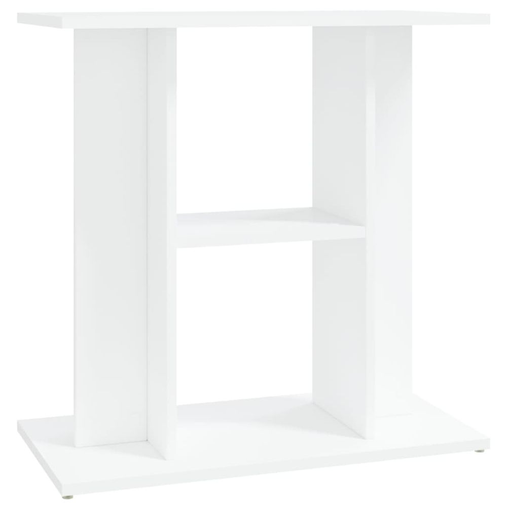 Support pour aquarium blanc 60x30x60 cm bois d'ingénierie