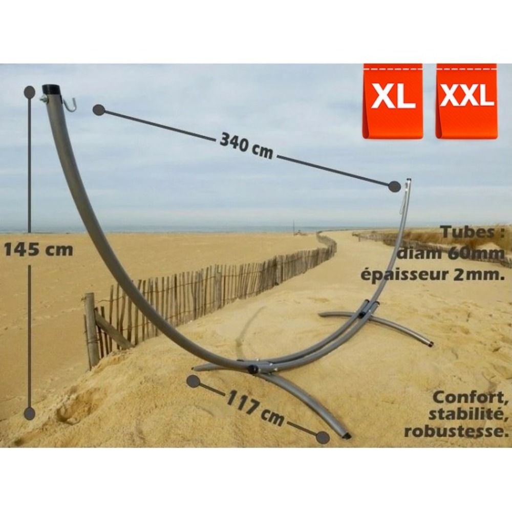 Support de hamac metal azteka relax xl