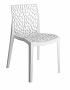 Chaise de jardin en polypropylène grafik blanc