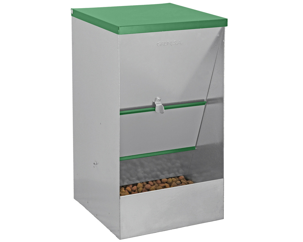 Distributeur de croquettes à trappe verrouillable chien 20 kg