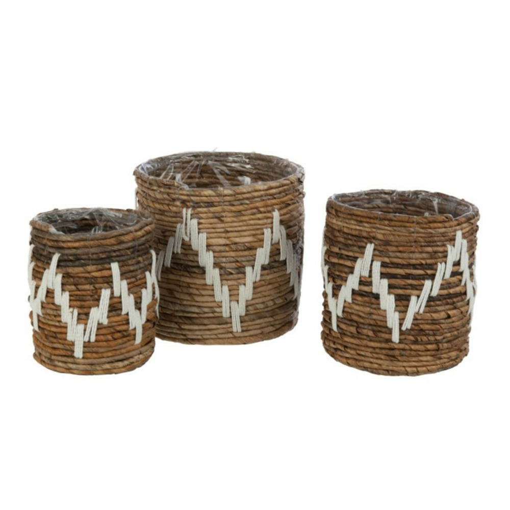 Lot de 3 cache-pots paniers 