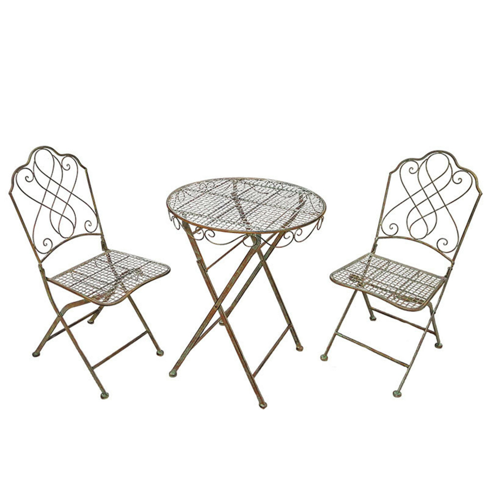 Ensemble table et 2 chaises pliantes 59x75cm