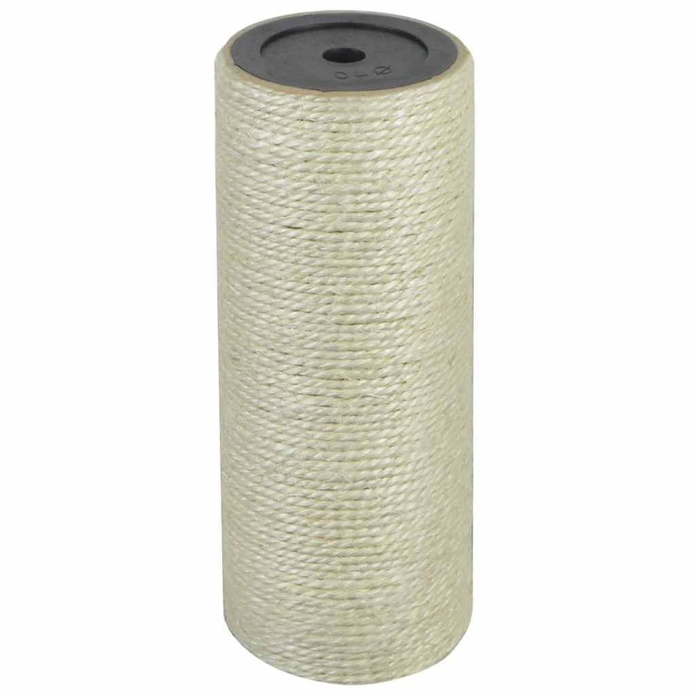 Poteau griffoir chat sisal naturel remplacement arbre à chat soin des griffes 20x8 cm beige