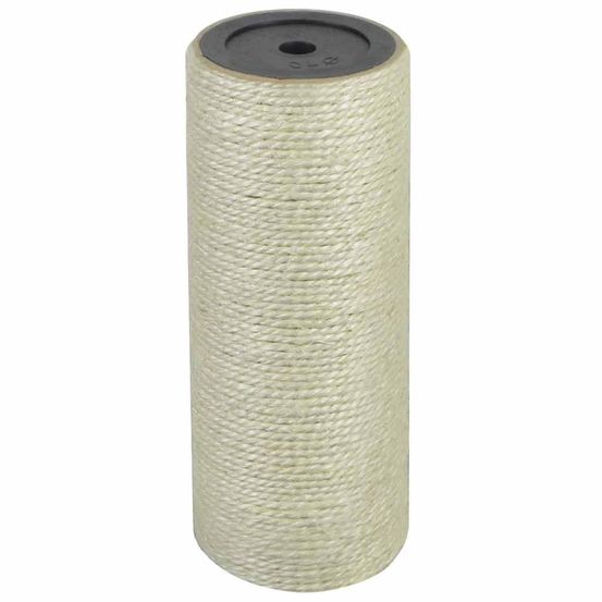 Poteau griffoir chat sisal naturel remplacement arbre à chat soin des griffes 20x8 cm beige