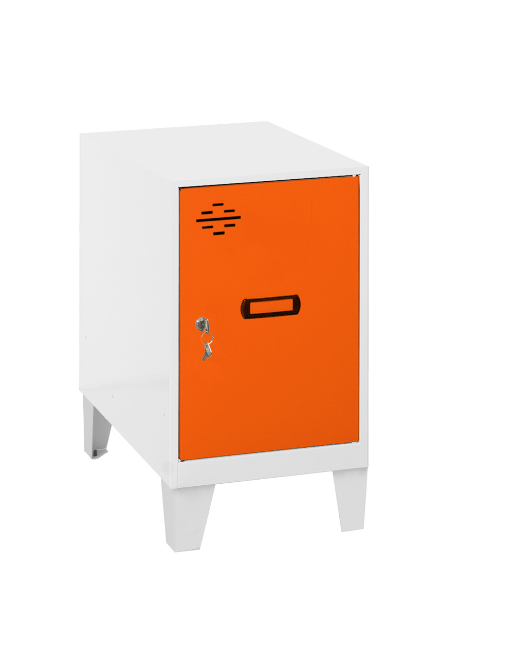Casier-armoire simonlocker dism.mini 475x300x500+pies bla/oranr blanc/orange 575x300x500 - simonrack