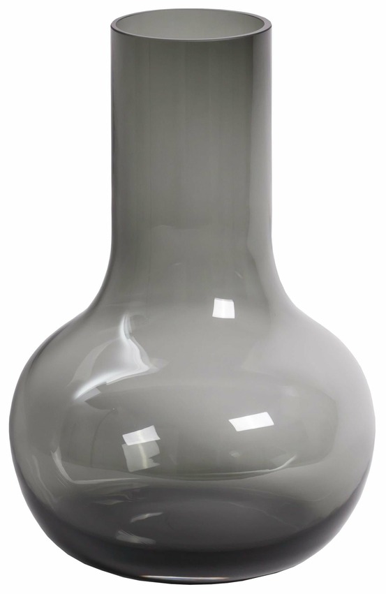 Vase en verre gris - h37cm, ø25cm
