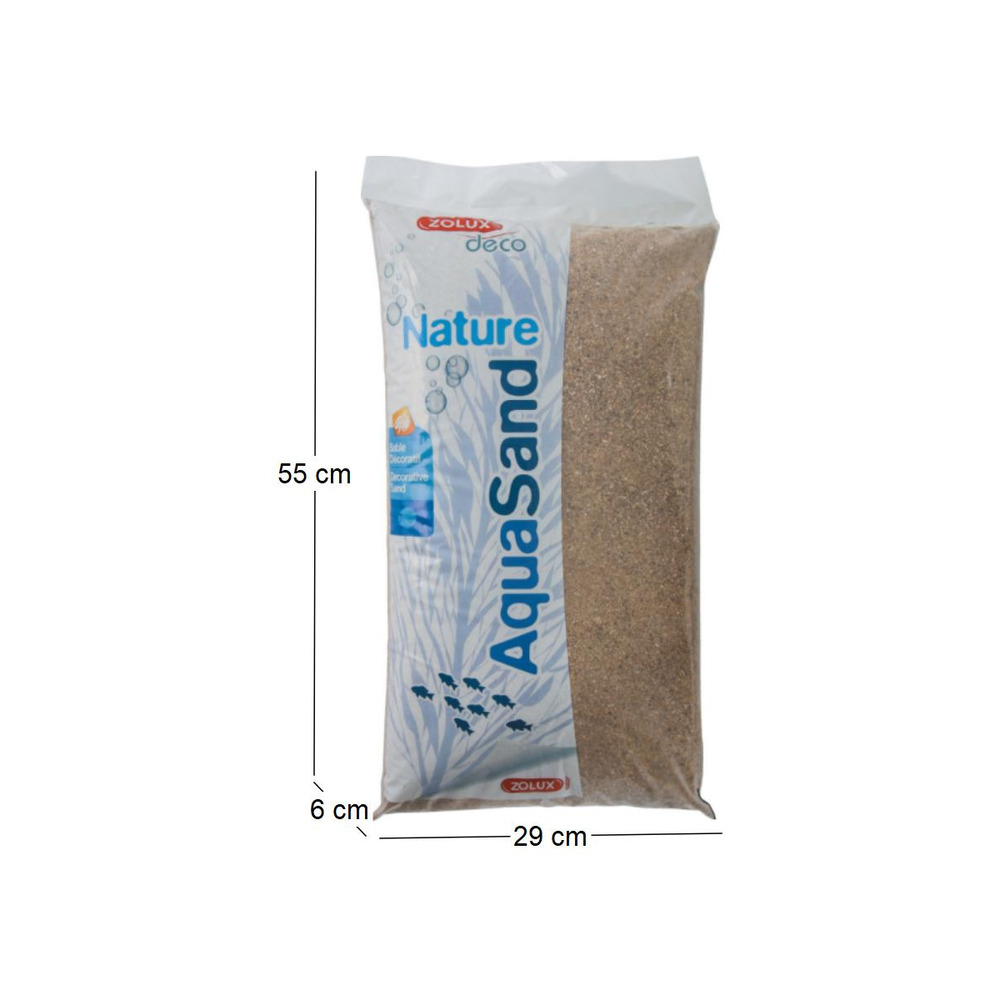 Sol décoratif aquasand nat rivière 12kg