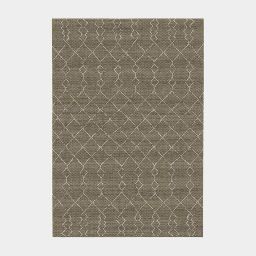 Tapis de terrasse - scandinave - marron foncé - 160 x 230 cm