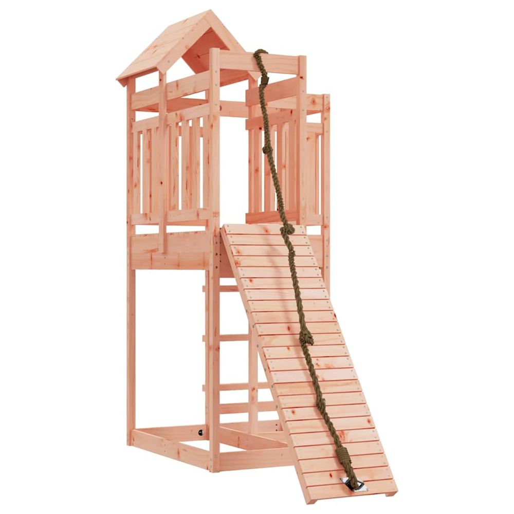 Maisonnette de jeu avec mur d'escalade bois massif douglas