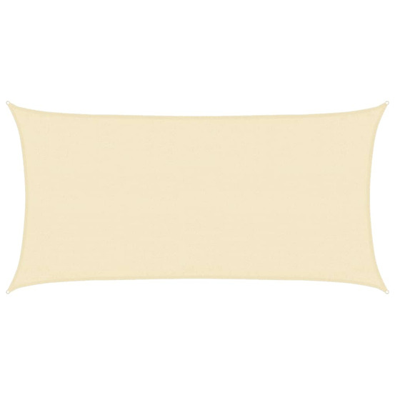 Voile d'ombrage 160 g/m² crème 3x6 m pehd